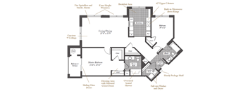 Steinbeck Floorplan at Evergreens at Columbia Town Center