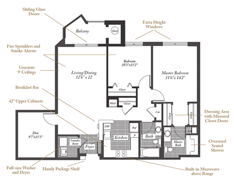 Tennyson Floorplan at Evergreens at Columbia Town Center