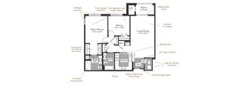 Hemingway Floorplan at Evergreens at Columbia Town Center