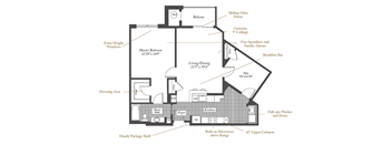 Bradbury Floorplan at Evergreens at Columbia Town Center
