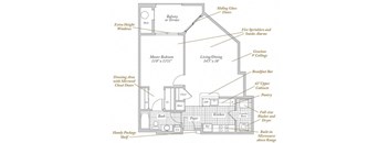 The Cummings Floorplan at Evergreens at Columbia Town Center