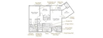 The Hawthorne Floorplan at Evergreens at Columbia Town Center