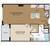 A1 Floorplan A1 Floorplan at Harrison at Reston Town Center