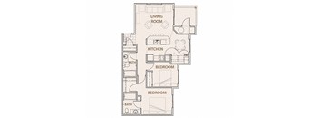 2 bedroom floor plan Apartments in Colorado Springs, Co  Copper Creek Apartments  