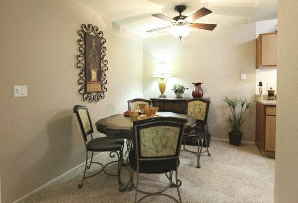 Furnished dining room Tracy Park apartments for rent in Tracy CA