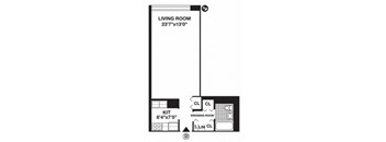 STUDIO 0BR / 1BA Gateway 375