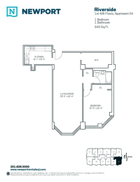 1 River Court Studio-2 Beds Apartment for Rent - Photo Gallery 15