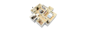 Lynn Floor Plan at Clarion Crossing Apartments, PRG Real Estate Management, Raleigh, NC