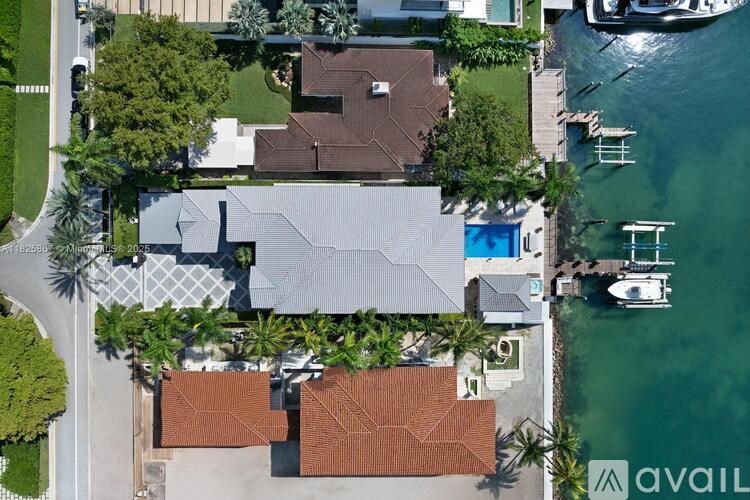 A house with a swimming pool is for sale.
