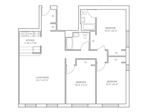 204 Tenth Street Studio-3 Beds Apartment for Rent - Photo Gallery 17