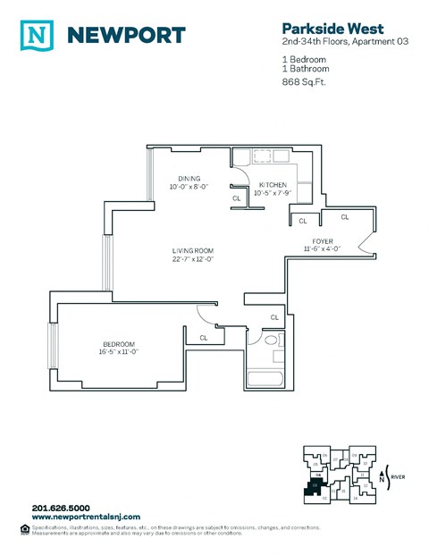 40 Newport Parkway Studio-3 Beds Apartment for Rent - Photo Gallery 15