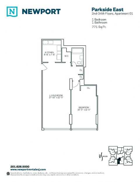 30 Newport Parkway Studio-3 Beds Apartment for Rent - Photo Gallery 15