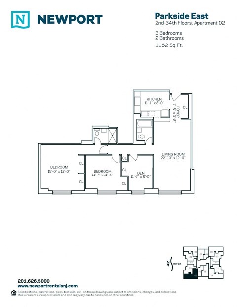 30 Newport Parkway Studio-3 Beds Apartment for Rent - Photo Gallery 17