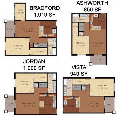 One Bedrooms Floor Plan 1