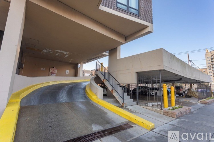 A yellow line painted on the sidewalk.