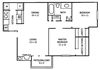 Woodbridge Crossing Floor Plan Woodbridge Crossing Apartment Homes, Temple, Texas, TX, apartments in Temple, Temple Rentals, Temple Apartments, Temple Apartments for Rent