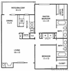 Woodbridge Crossing Floor Plan Woodbridge Crossing Apartment Homes, Temple, Texas, TX, apartments in Temple, Temple Rentals, Temple Apartments, Temple Apartments for Rent