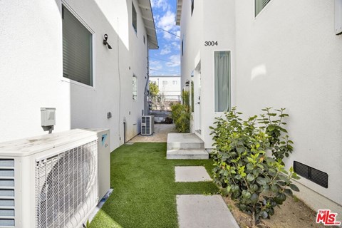 A white building with the number 3004 on it.