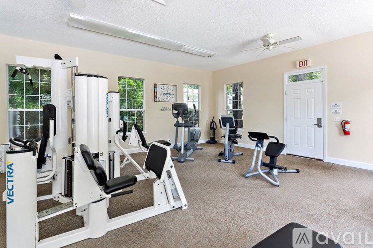 A gym with a variety of equipment including a Vectra machine.