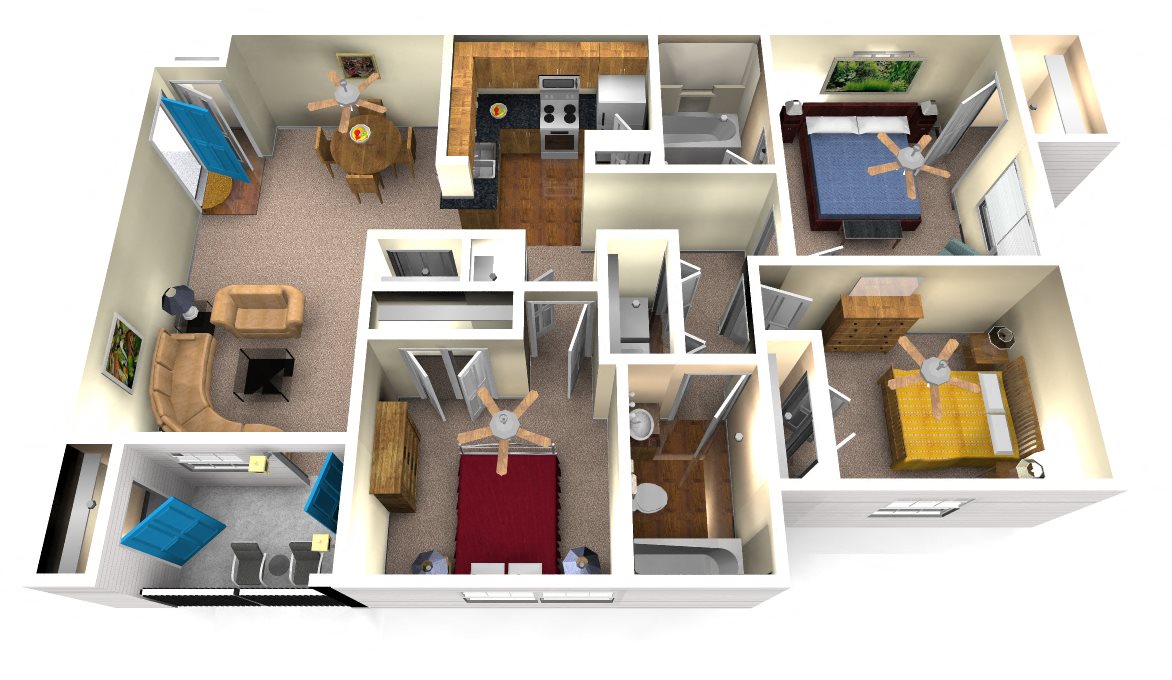 3 Bedroom Floor Plan 3 Bedroom Floor Plan