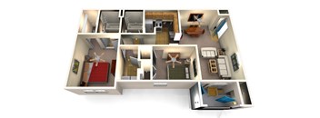 2 Bedroom Floor Plan