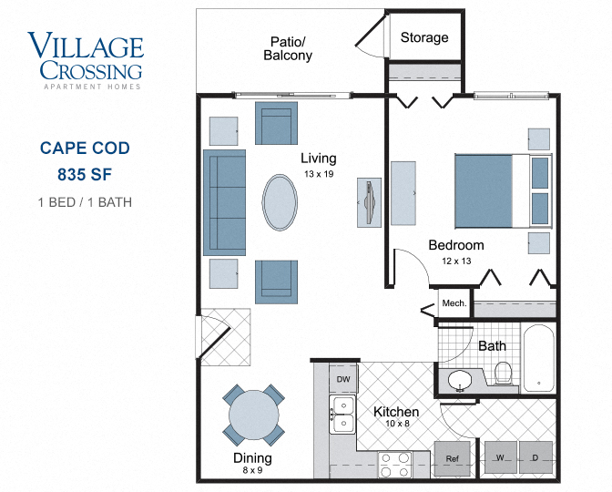 Village Crossing One and TwoBedroom Apartments in West