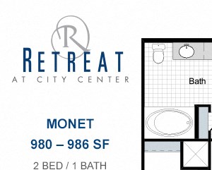 Monet two bedroom apartment for rent Monet two bedroom apartment for rent