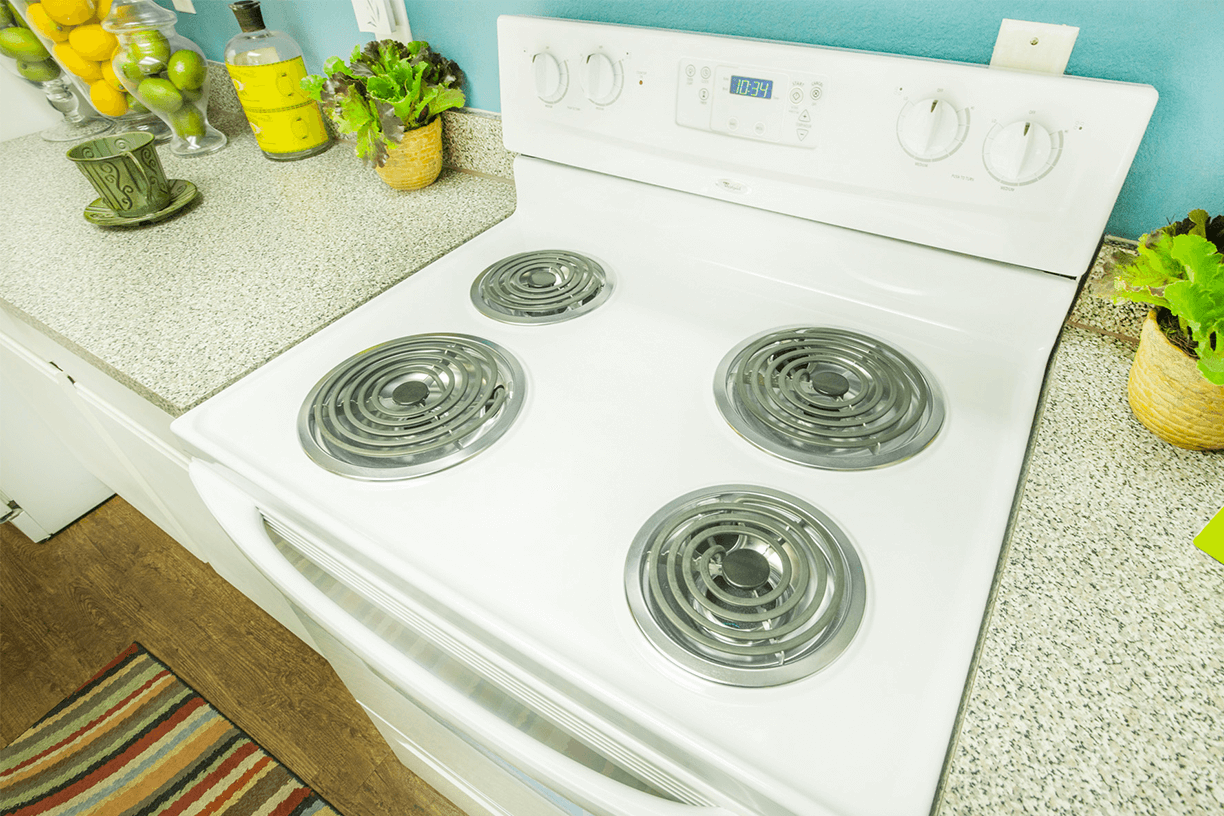 Grand Venetian model suite kitchen in Irving, Texas