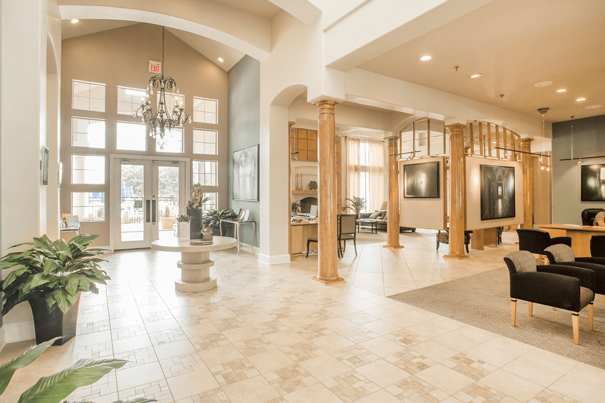 Grand Venetian apartments leasing center in Irving, Texas