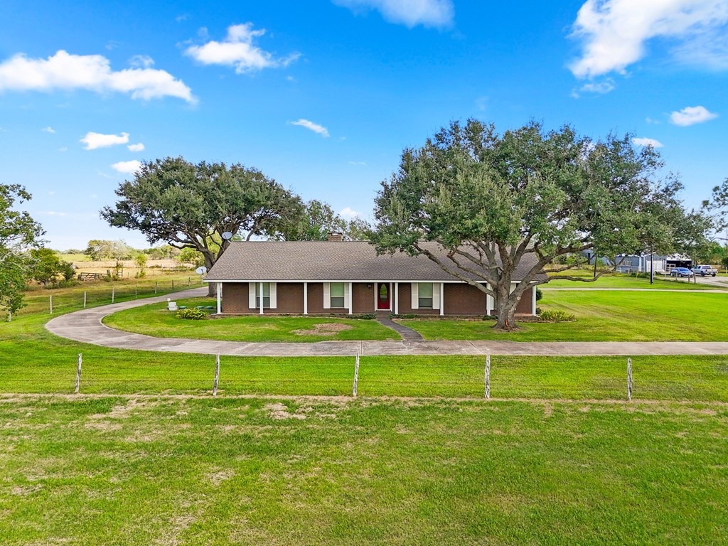 A house with a large tree in front of it.