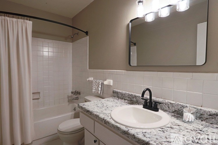 A bathroom with a sink, mirror, and toilet.