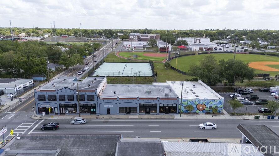 A mural on a building in a small town.