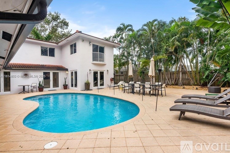 A house with a pool in the backyard.