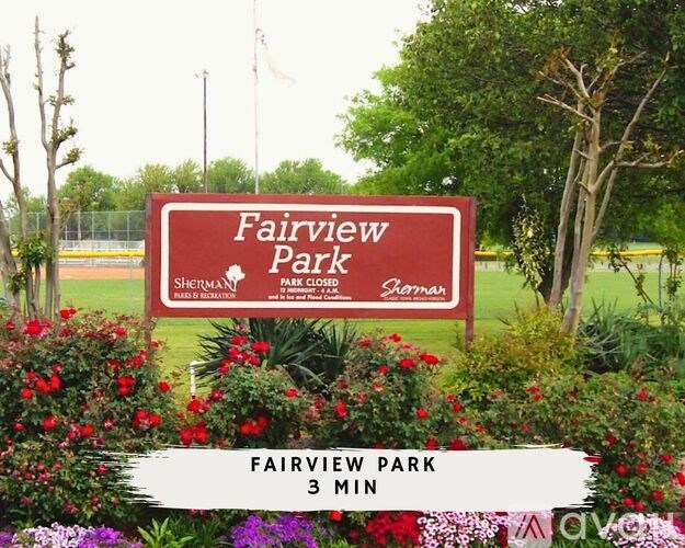 A sign that says Fairview Park and Sherman Park Closed.