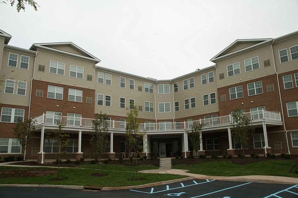 an exterior view of an apartment building