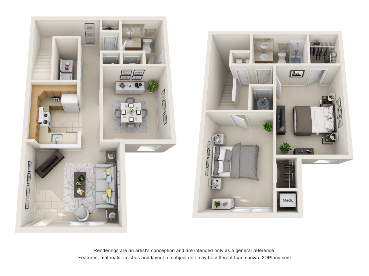 2 Bedroom Townhome