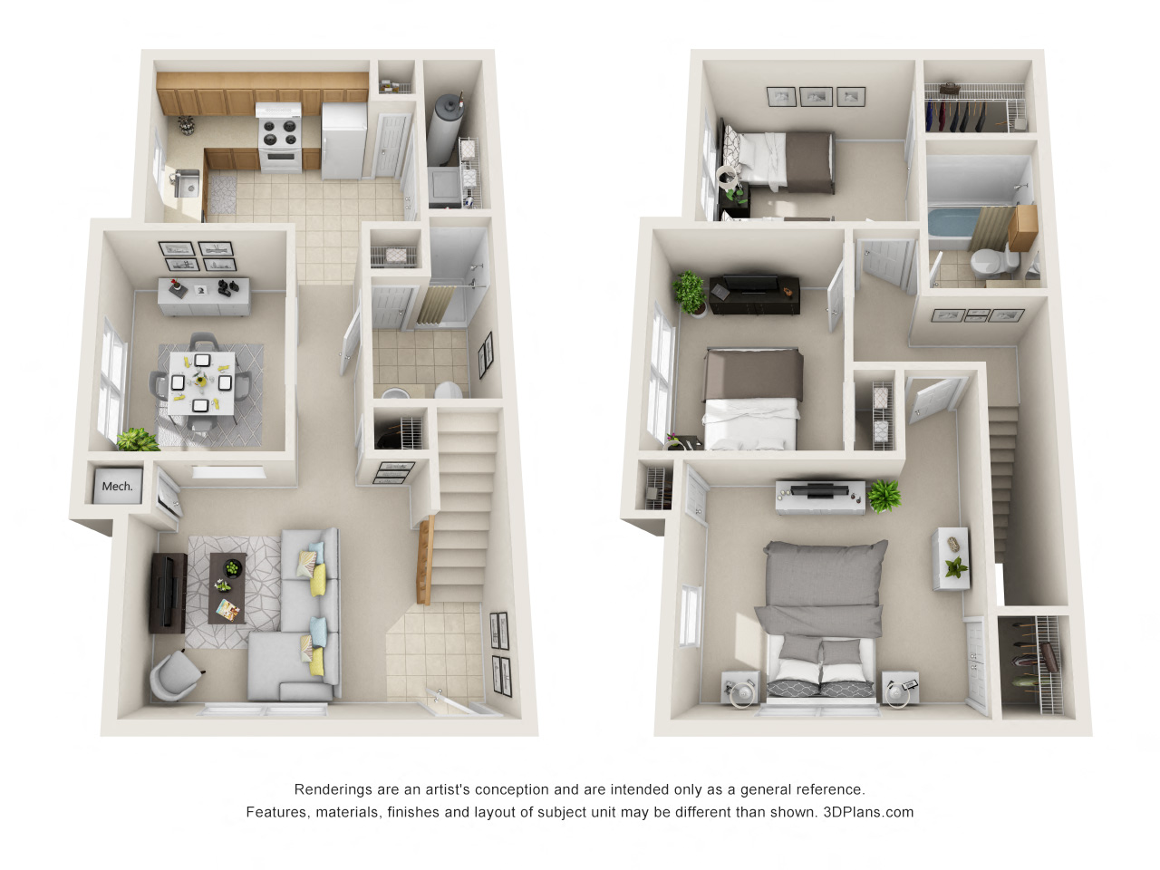 3 Bedroom Townhome