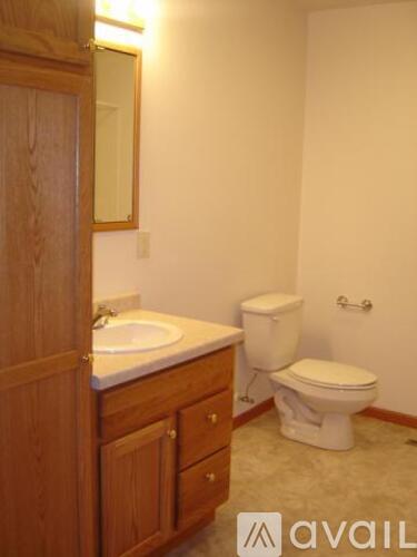 A bathroom with a toilet and sink.
