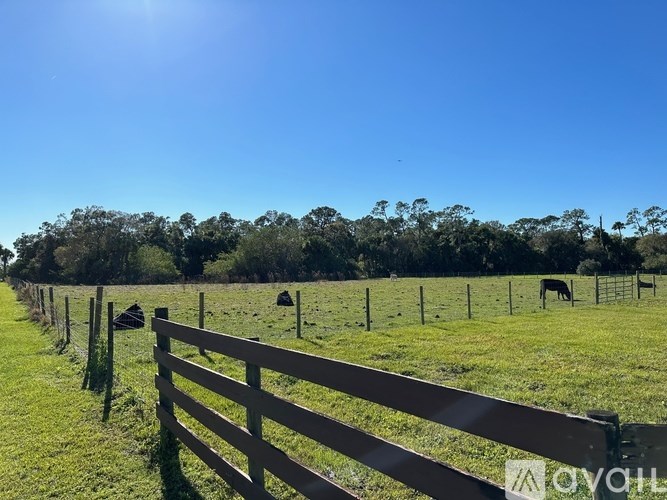 A wooden fence runs along the edge of a grassy field.