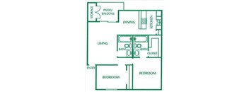 Two Bedroom - Two Bath