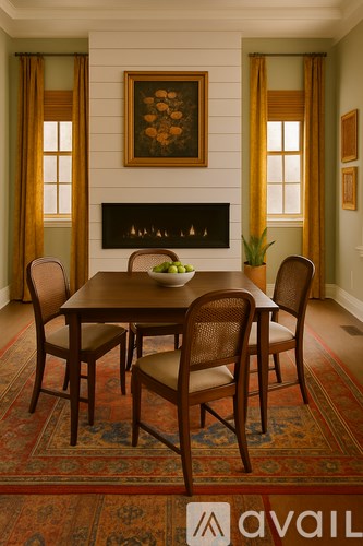 A room with a white door and a ceiling fan.