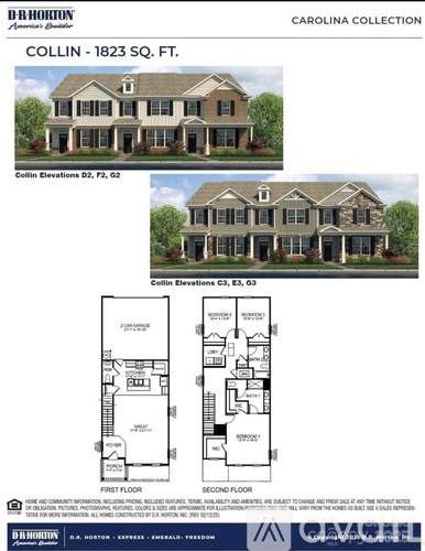 A house plan from the Collin collection by Dr. Horton.