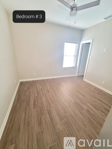 Bedroom 3 is empty and waiting to be furnished.