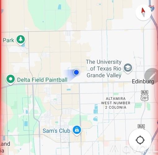 A map shows a location marked "Delta Field Paintball" in the center.