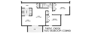 2 Bedrooms, 1 Bathroom