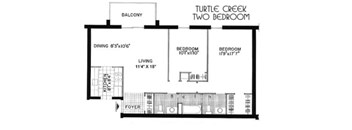 2 Bedrooms, 1.5 Bathrooms