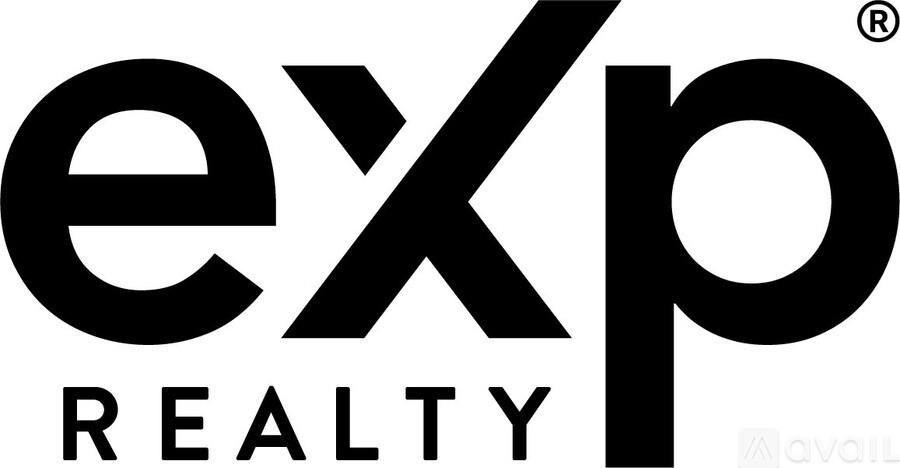 The image shows a logo for Exp Realty, which is a real estate company.