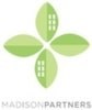 A logo with a flower and the words "MADISON PARTNERS" below it.