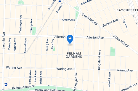 A map shows the location of Allerton in relation to surrounding streets.