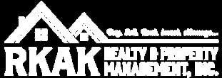 A logo for RKAK Realty Property Management, Inc.